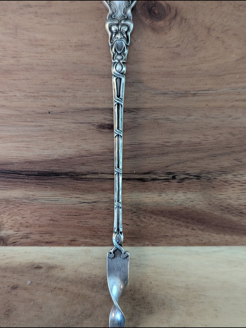 Art Nouveau Sterling Silver Antique Unger Brothers "Douvaine" Butter Pick - Picture 5 of 7